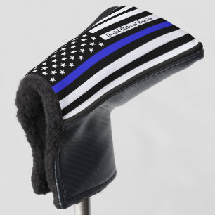 Thin Blue Line & Golf USA Flagge / Clubs Golf Head Headcover