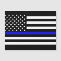 Thin Blue Line Grafik auf einer US-Flagge