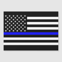 Thin Blue Line Grafik auf einer US-Flagge