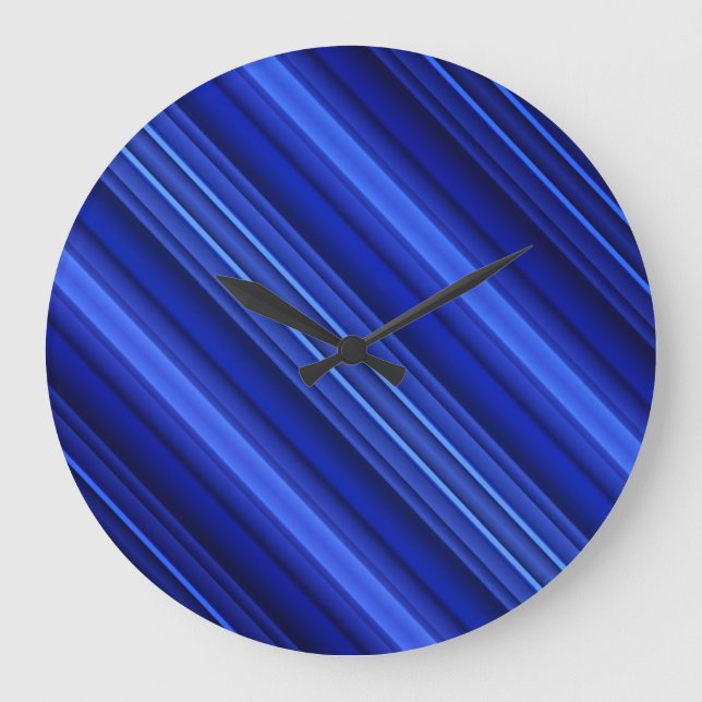Thin Blue Line Große Wanduhr (Vorderseite)