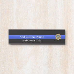Thin Blue Line - Las Vegas PD Abzeichen Türschild