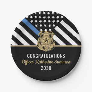 Thin Blue Line Law Enforcement Pappteller