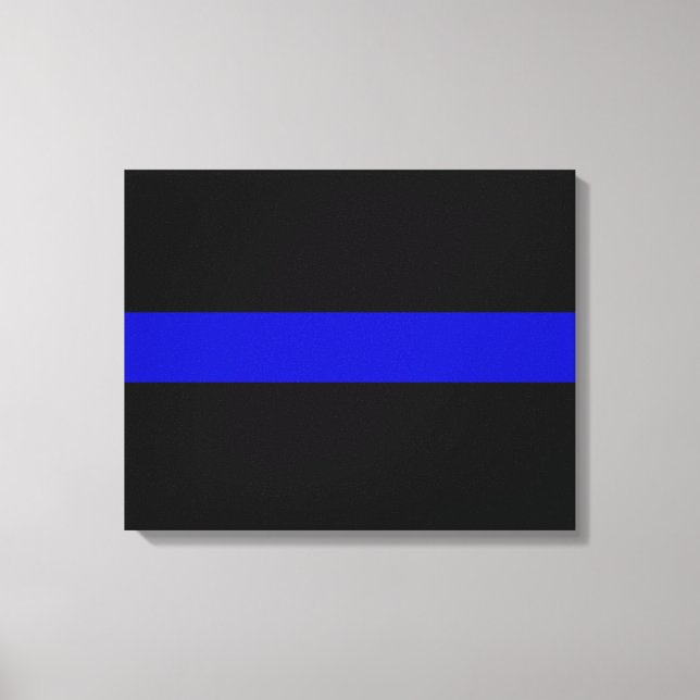 Thin Blue Line Leinwanddruck (Vorderseite)