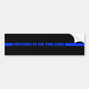 Thin Blue Line LEO Putting it on Line Support Autoaufkleber