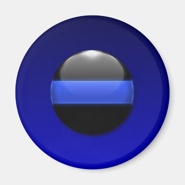 Thin Blue Line Magnet (Vorne)