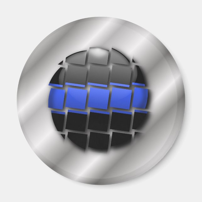 Thin Blue Line Magnet (Vorne)