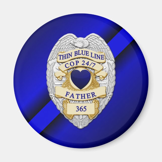 Thin Blue Line Magnet (Vorne)