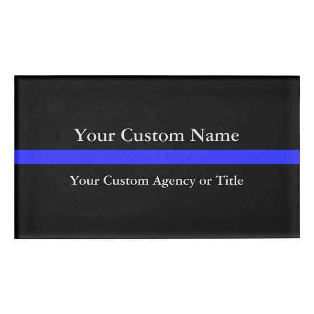 Thin Blue Line Namenschild (Vorderseite)