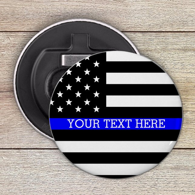 Thin Blue Line - Personalisierte amerikanische Fla Flaschenöffner (Von Creator hochgeladen)