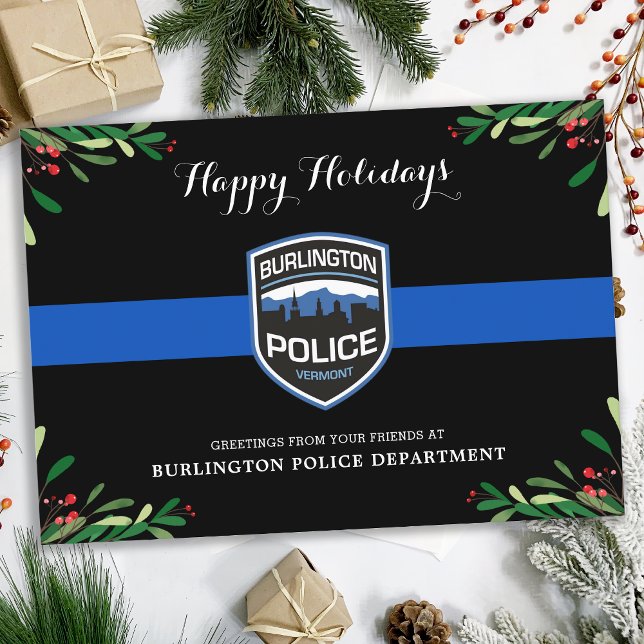 Thin Blue Line Police Department Weihnachten (Von Creator hochgeladen)