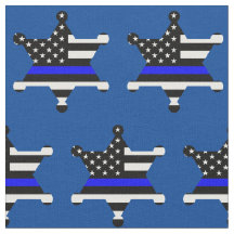 Thin Blue Line Police Sheriff Abzeichen Muster
