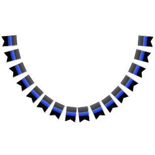Thin Blue Line Police Wimpelkette