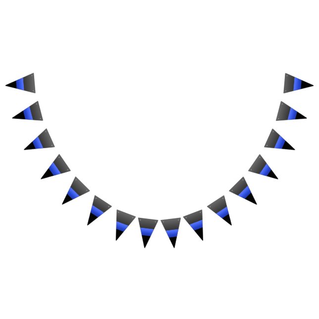 Thin Blue Line Police Wimpelkette (Alle)