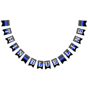 Thin Blue Line Police Wimpelkette