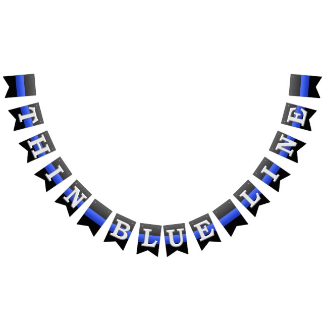 Thin Blue Line Police Wimpelkette (Alle)