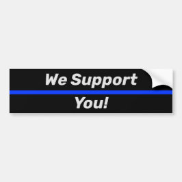 Thin Blue Line Polizei unterstützen Sie bei LEO Autoaufkleber