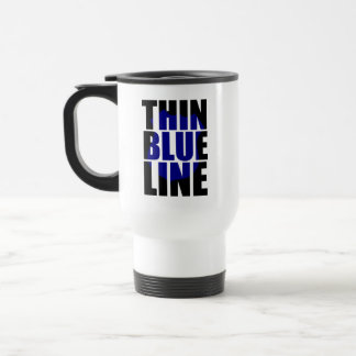 Thin Blue Line Polizei Unterstützungsabzeichen Reisebecher