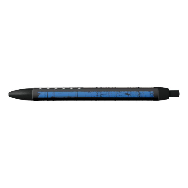 Thin Blue Line - Polizeichef - Amerikanische Flagg Kugelschreiber (Vorderseite)