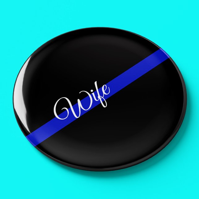 Thin Blue Line: Polizeiliche Ehefrau Magnet (Von Creator hochgeladen)