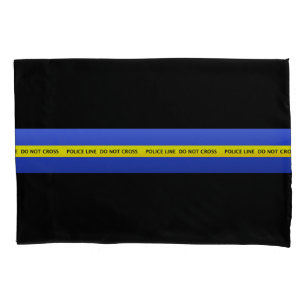Thin Blue Line Polizeilinie Kriminalitätszene Band Kissenbezug