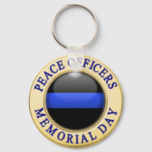 Thin Blue Line Schlüsselanhänger