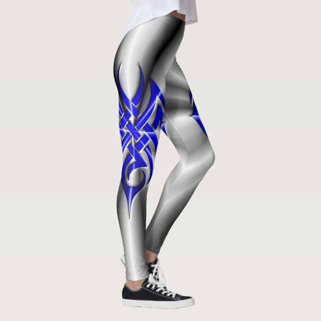 Thin Blue Line - Sternexplosion Leggings (Rechts)