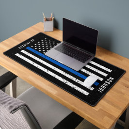 Thin Blue Line störte amerikanische Flaggenpolizei Schreibtischunterlage