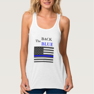 Thin Blue Line Sweatshirt Tank Top