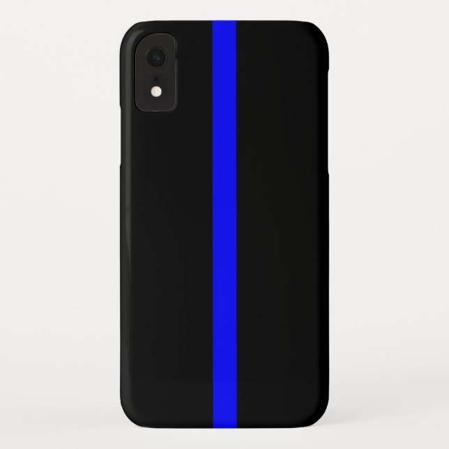 Thin Blue Line Symbol auf Case-Mate iPhone Hülle (Rückseite)