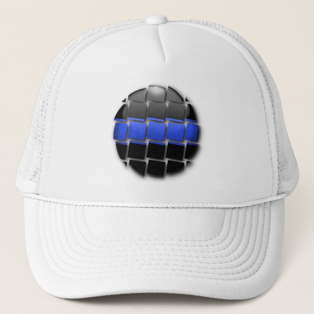 Thin Blue Line Truckerkappe (Vorderseite)