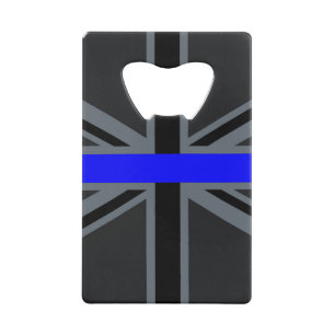 Thin Blue Line Union Jack Design Geldkarten Flaschenöffner