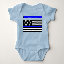 [Thin Blue Line] Zurück zum Blue Police Officer SV Baby Strampler