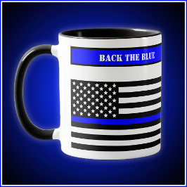 [Thin Blue Line] Zurück zur Blue Law Enforcement S Tasse