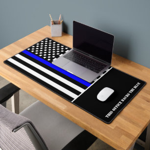 [Thin Blue Line] Zurück zur Blue v2-Polizei Schreibtischunterlage