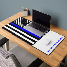 [Thin Blue Line] Zurück zur Blue v3-Polizei Schreibtischunterlage