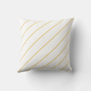Thin Diagonal Light Yellow Kissen