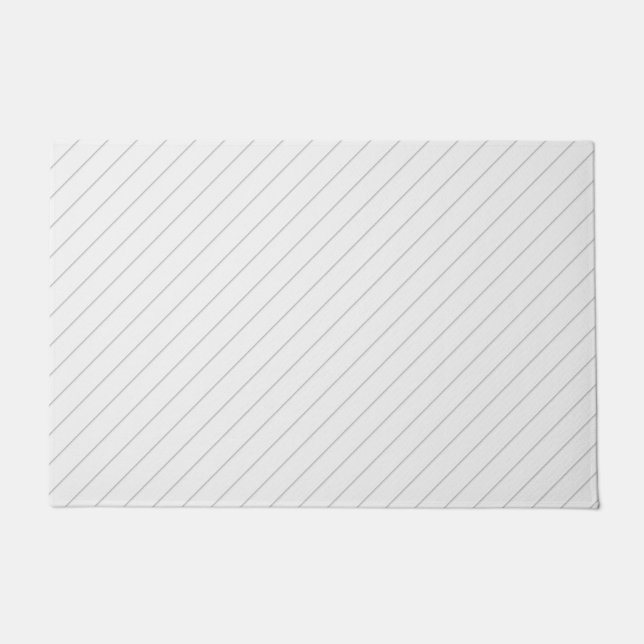 Thin Diagonal Lines Fußmatte (Vorderseite)