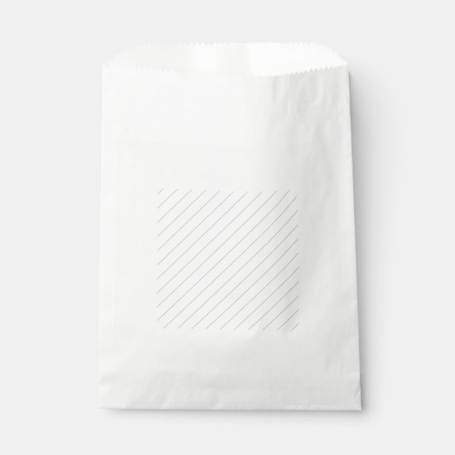 Thin Diagonal Lines Geschenktütchen (Vorderseite)