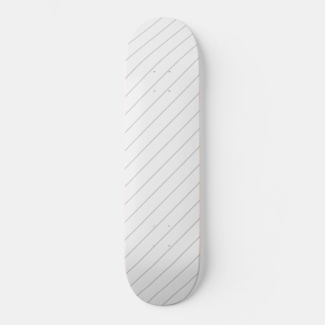 Thin Diagonal Lines Skateboard (Vorderseite)