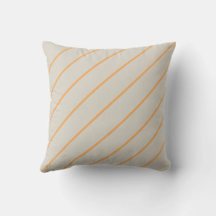 Thin Diagonal Orange Lines Kissen
