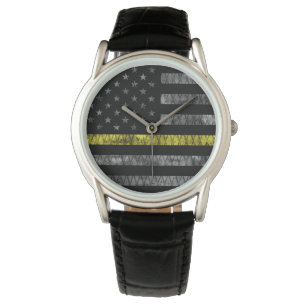 Thin-Gelbe Linie-Markierung für den Dispatcher Armbanduhr