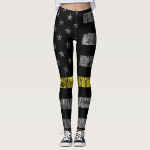Thin-Gelbe Linie-Markierung für den Dispatcher Leggings