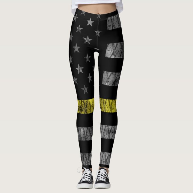 Thin-Gelbe Linie-Markierung für den Dispatcher Leggings (Vorderseite)