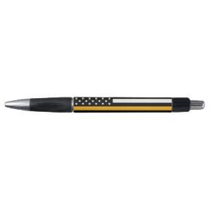 Thin Gold Line Flag Dispatcher Pen Kugelschreiber