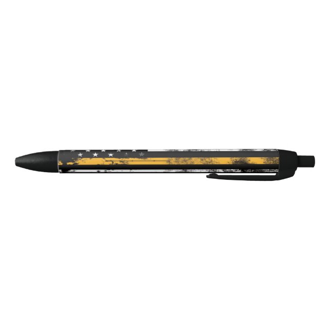 Thin Gold Line Grunge Flag Dispatcher Pen Kugelschreiber (Unterseite)
