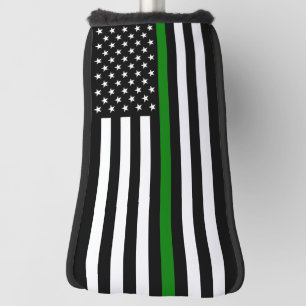 Thin Green Line Flag: Patriotische militärische Ve Golf Headcover