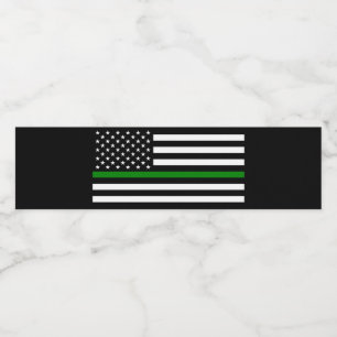 Thin Green Line Flag: Patriotische Veteranen des M