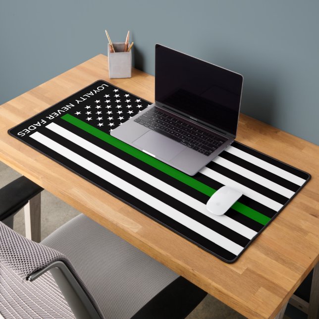 Thin Green Line Flag (United States) Schreibtischunterlage (Büro 2)