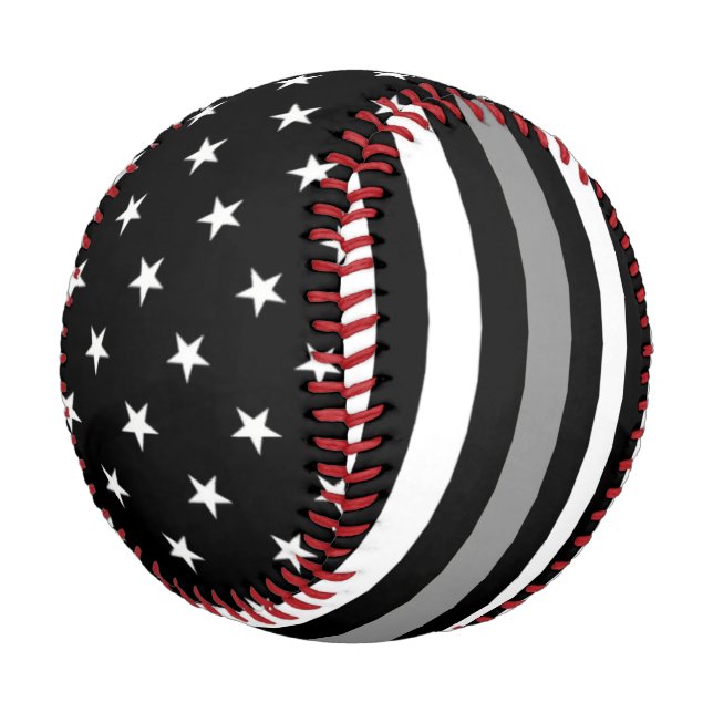 Thin Grey Line Flag Baseball (Schrägansicht)