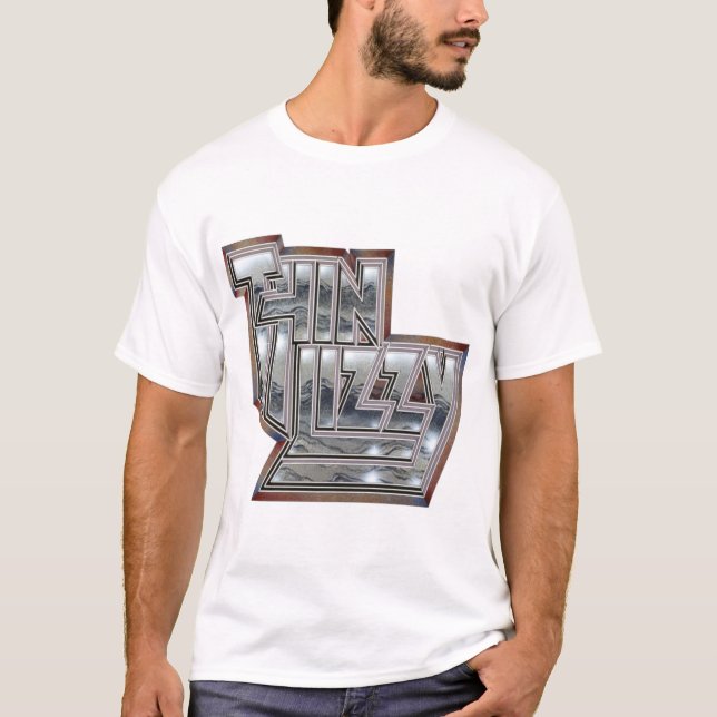 Thin Lizzy Phil Lynott Logo T-Shirt (Vorderseite)